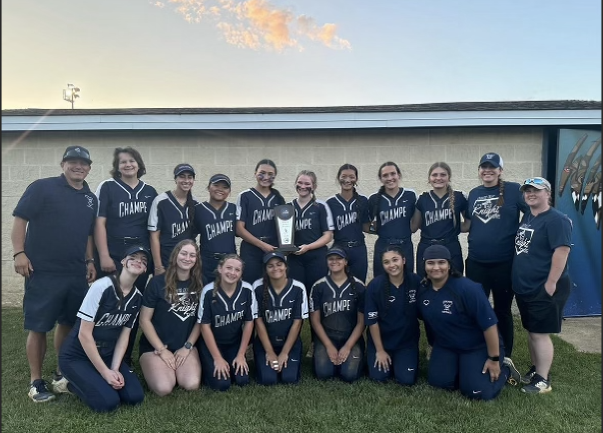 Champe's Softball team after placing as runner ups in the regional championships. 